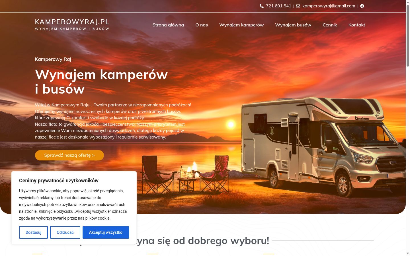 Snímek obrazovky baneru souhlasu zobrazeného před jakoukoli interakcí
