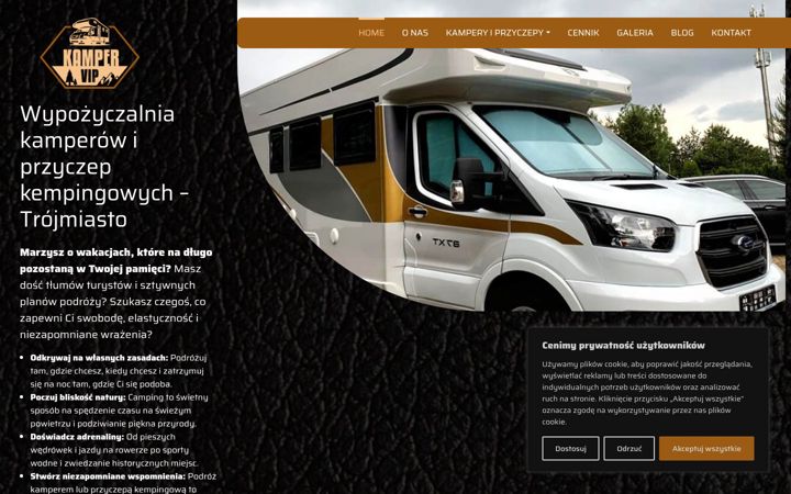 Screenshot of kampervip.pl