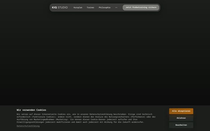 Screenshot of kampfiq-studio.de