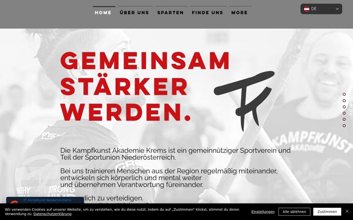 Screenshot of kampfkunst-akademie.at