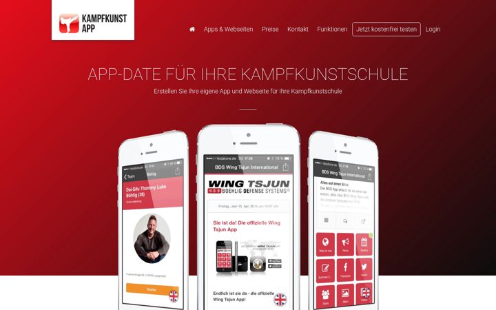 Screenshot of kampfkunst-app.de