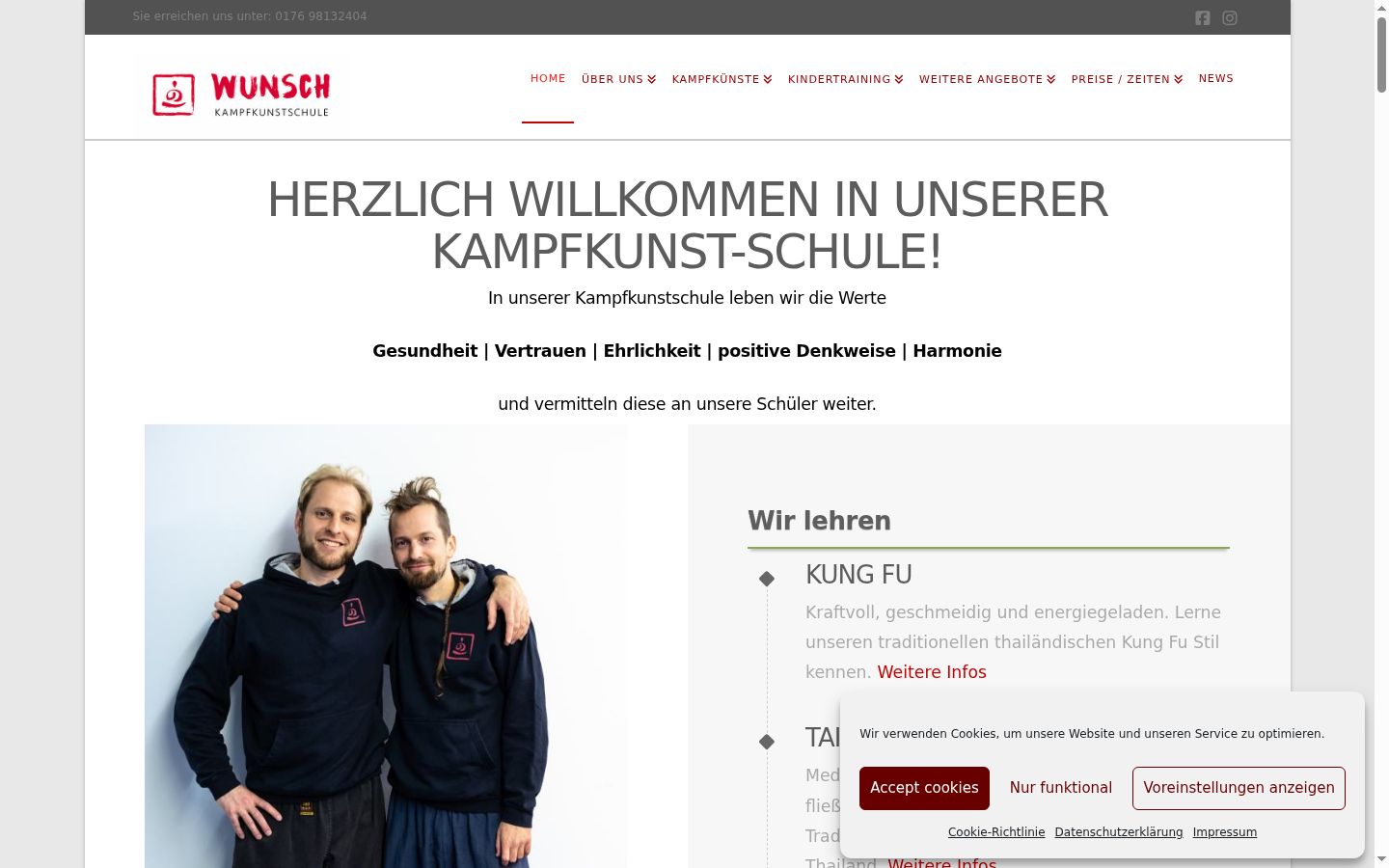 Screenshot van de toestemmingsbanner zoals getoond vóór enige interactie