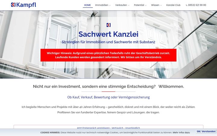 Screenshot of kampfl.eu