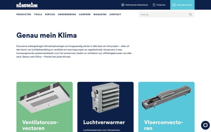 Screenshot of kampmann.be