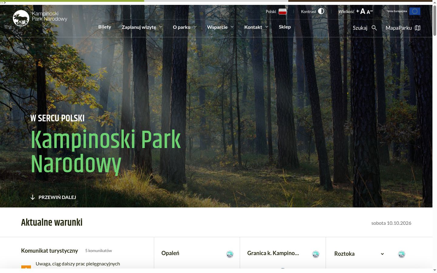 Zrzut ekranu banera zgody wyświetlanego przed jakąkolwiek interakcją