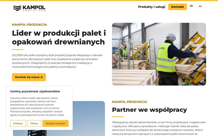 Screenshot of kampol-produkcja.pl
