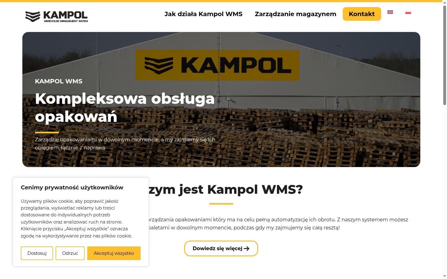 Zrzut ekranu banera zgody wyświetlanego przed jakąkolwiek interakcją