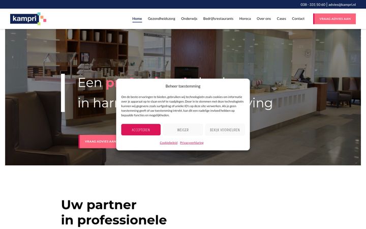 Screenshot of kampri.nl