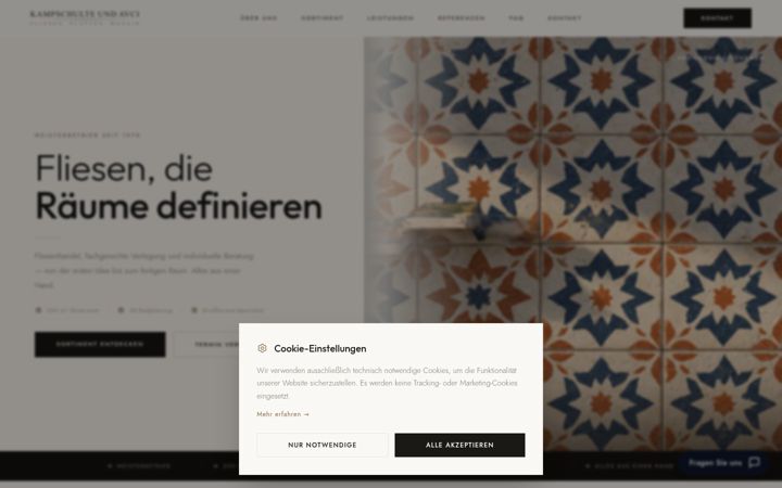 Screenshot of kampschulte-avci.de