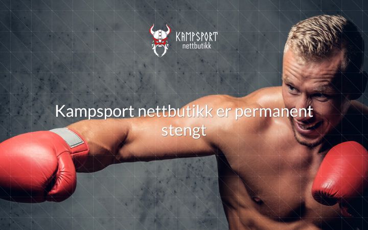 Snímek obrazovky kampsportnettbutikk.no