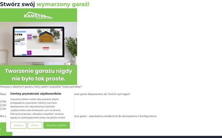 Screenshot of kamstal-garaze.pl