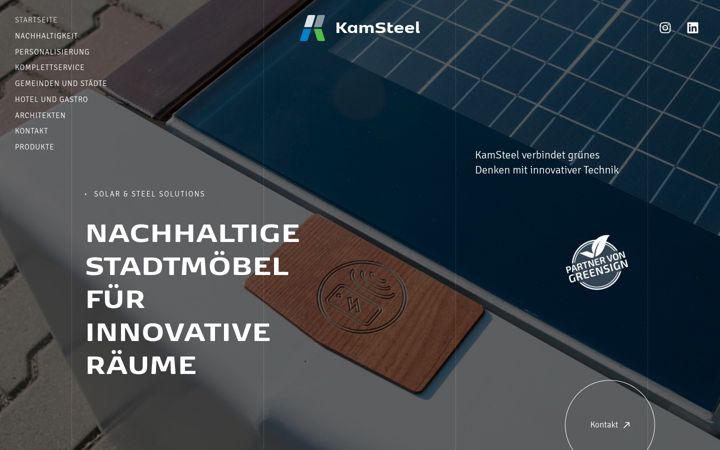 Screenshot of kamsteel.de