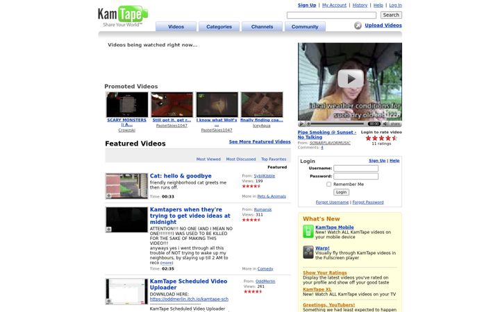 Screenshot of kamtape.com