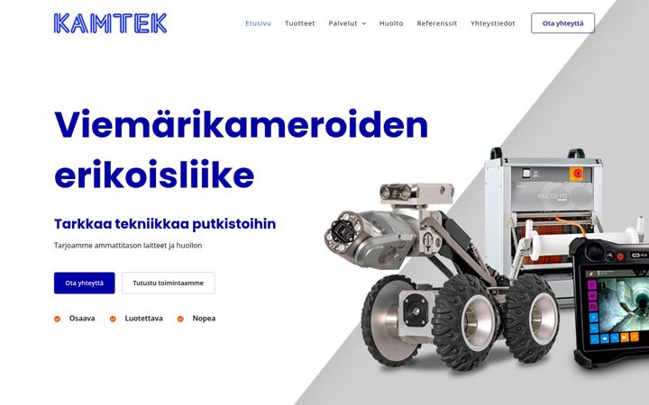 Screenshot ta' kamtek.fi