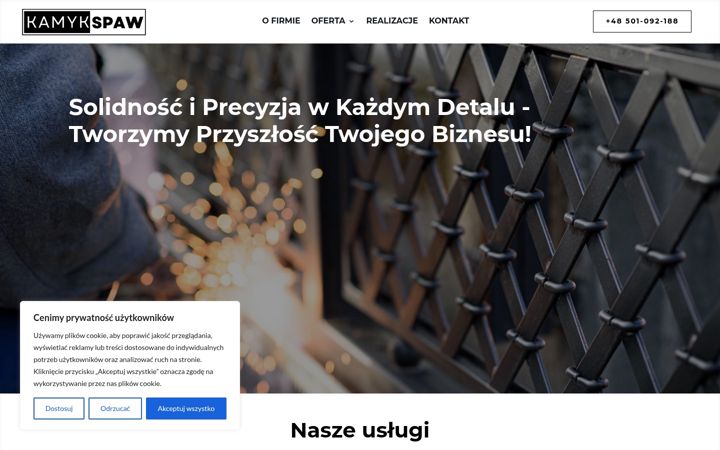 Screenshot of kamykspaw.pl