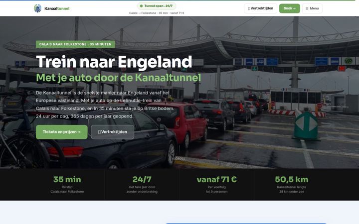 Screenshot of kanaaltunnel.com