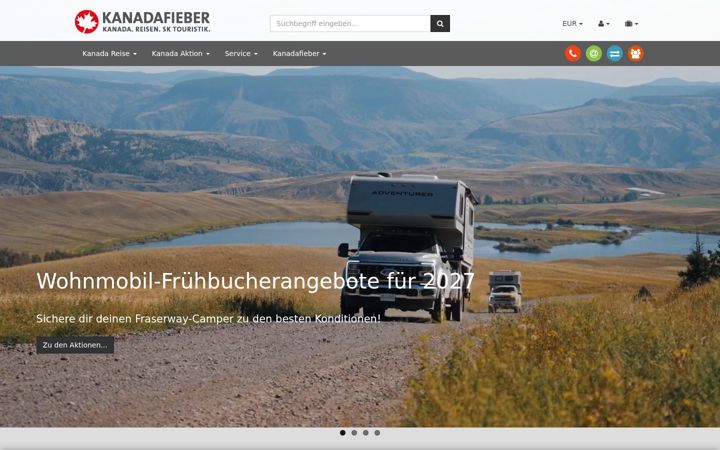 Screenshot of kanadafieber.de