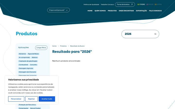 Screenshot of kanaflex.com.br