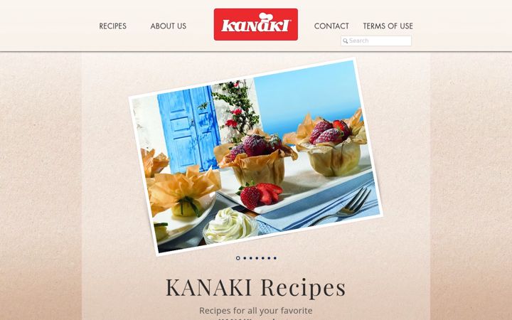 Screenshot of kanakirecipes.com