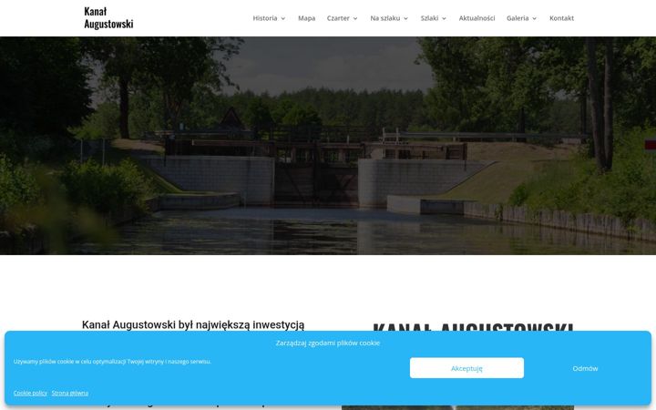 Screenshot of kanal-augustowski.pl