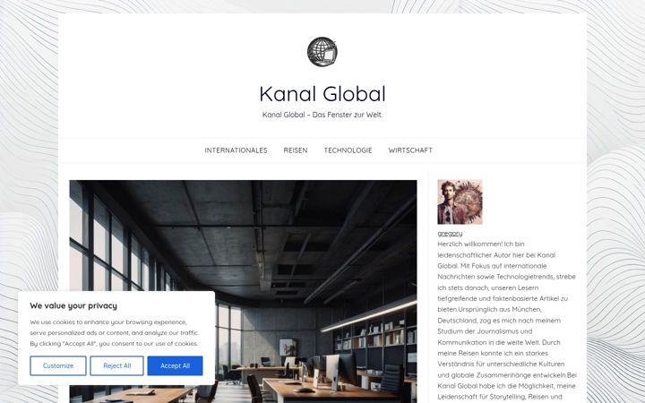 Screenshot of kanal-global.de