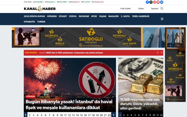 Ekraanipilt saidist kanal6haber.com