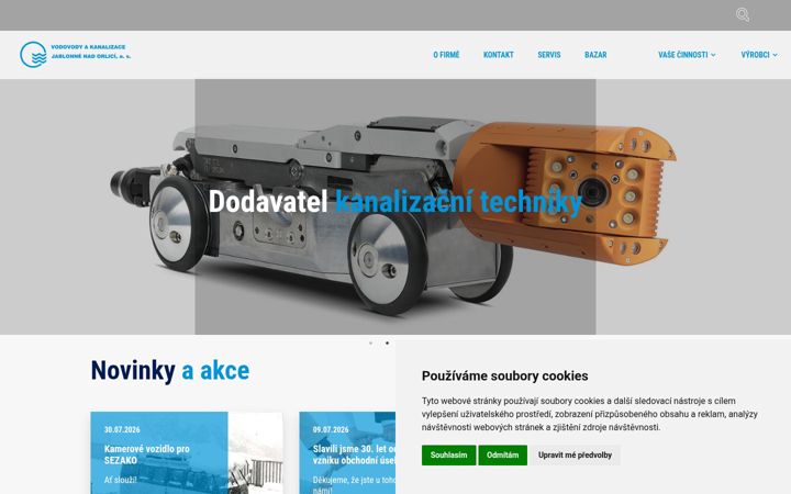 Screenshot of kanalizacnitechnika.cz