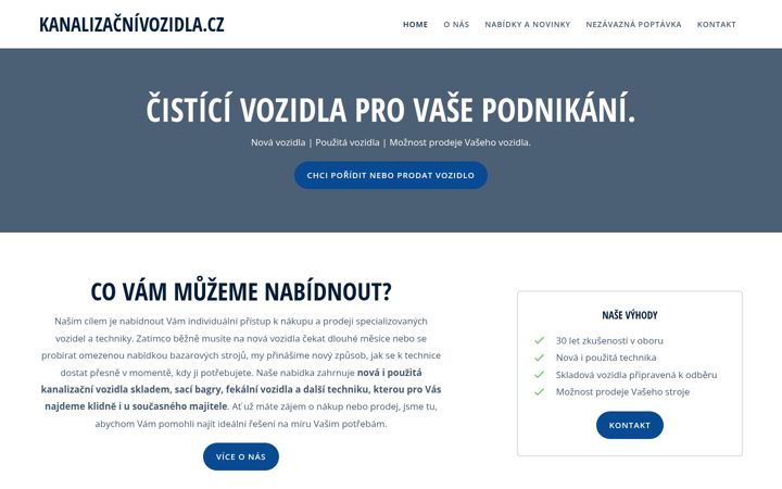 Screenshot of kanalizacnivozidla.cz