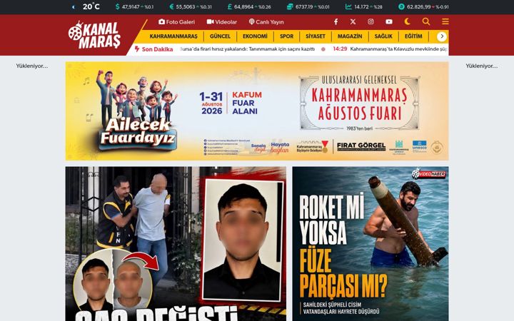 Screenshot of kanalmaras.com