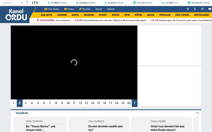 Skjermbilde av kanalordu.com