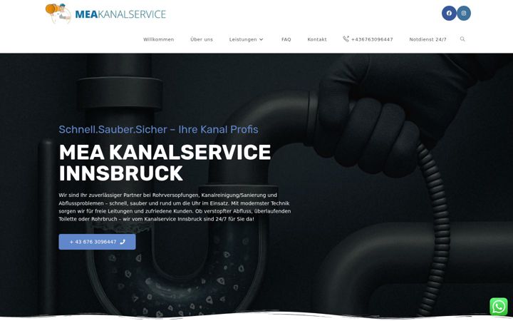 Screenshot of kanalservice-innsbruck.at