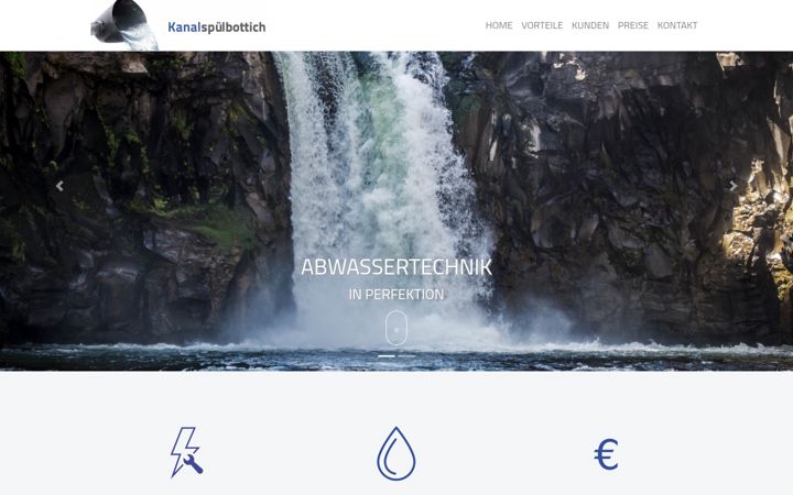 Screenshot of kanalspuelbottich.at
