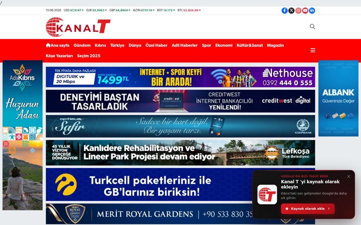 Screenshot of kanalt.com
