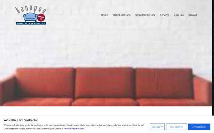 Screenshot of kanapee-bern.ch
