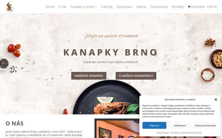Screenshot of kanapkybrno.cz