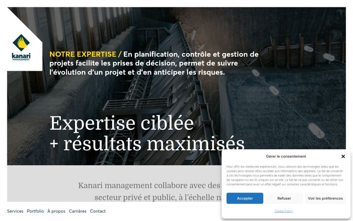 Screenshot of kanari-mng.com