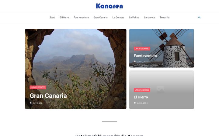 Screenshot of kanarischeinsel.com