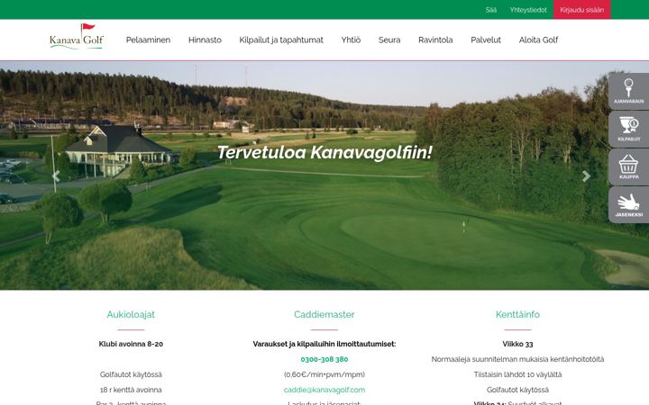 Screenshot of kanavagolf.com