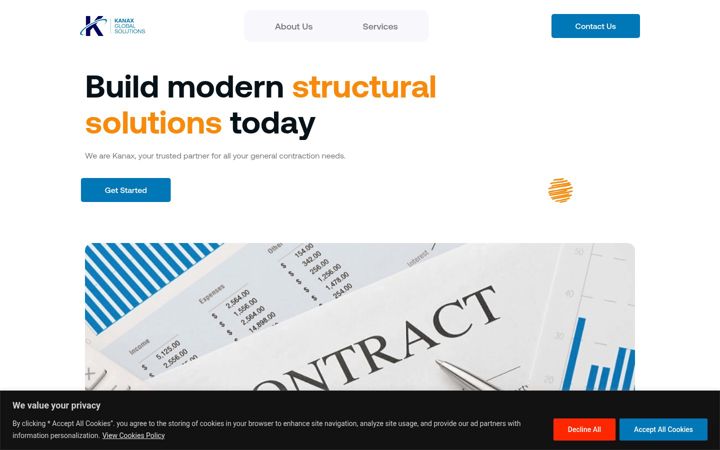 Screenshot of kanaxglobal.com