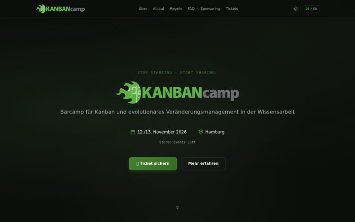 Screenshot of kanbancamp.de