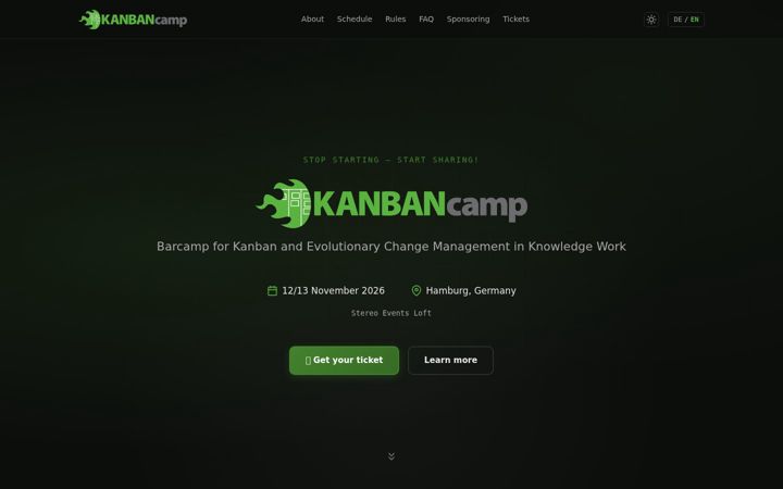 Screenshot of kanbancamp.eu