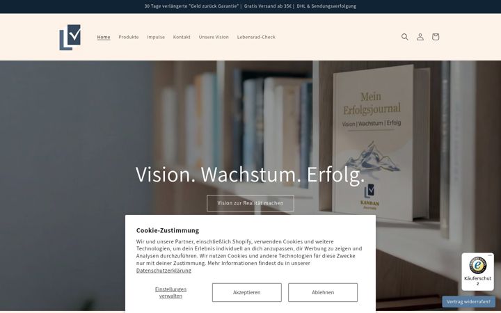 Screenshot of kanbanjournals.com