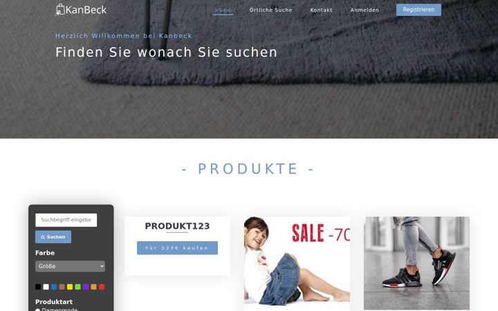 Screenshot of kanbeck.de