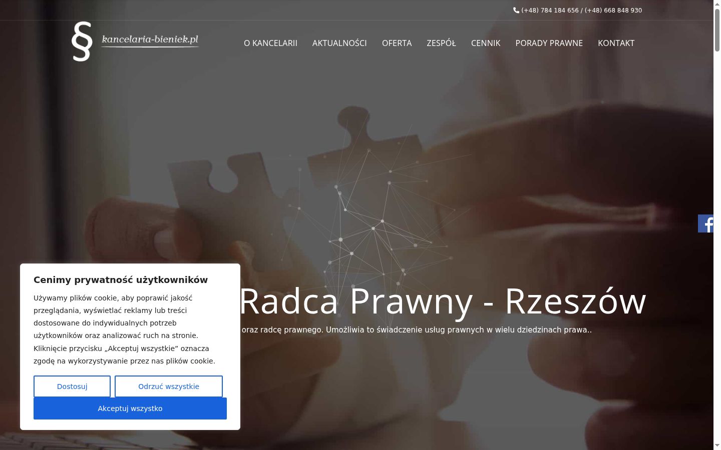 Ekrānuzņēmums ar piekrišanas baneri, kas tika rādīts pirms jebkādas mijiedarbības