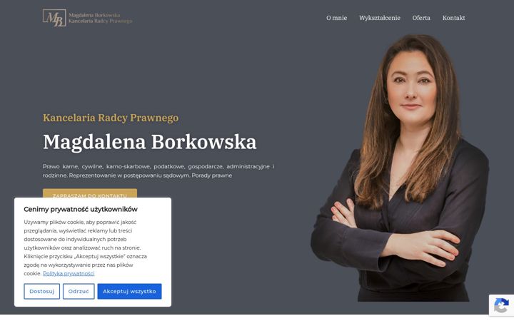 Screenshot of kancelaria-borkowska.pl