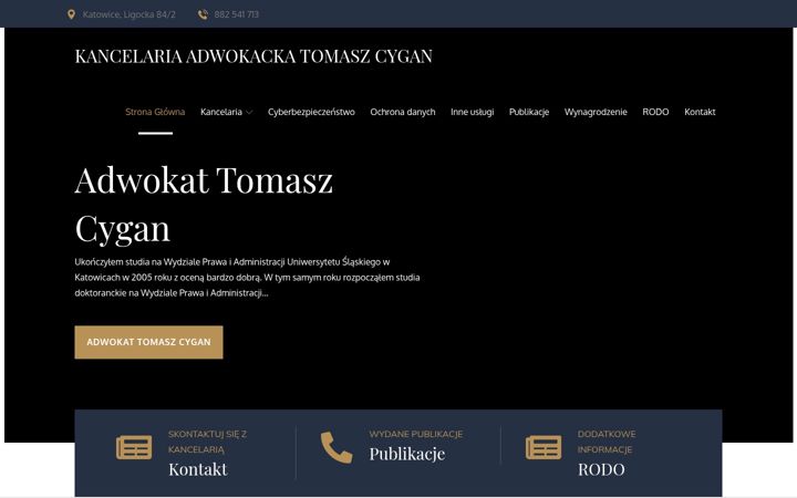 Screenshot of kancelaria-cygan.pl