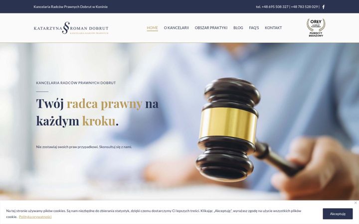 Screenshot of kancelaria-dobrut.pl