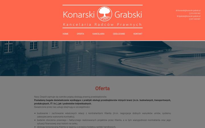 Screenshot of kancelaria-grabski.pl