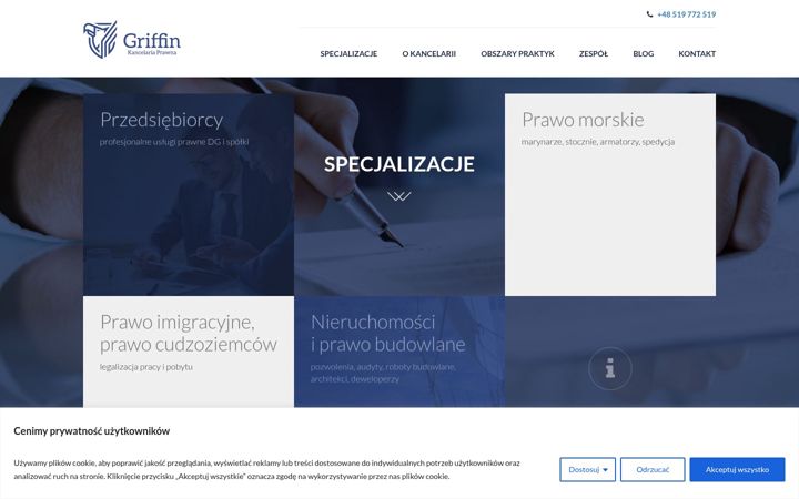 Screenshot of kancelaria-griffin.pl