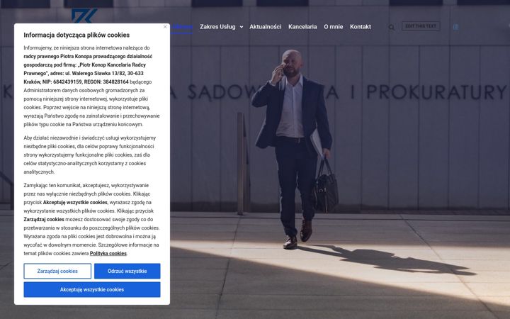 Screenshot of kancelaria-konop.pl